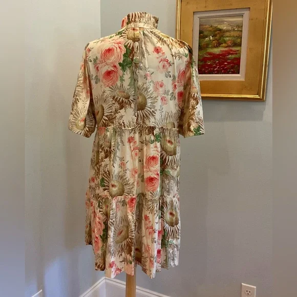 Tuckernuckβ Sun Faded Floral Crawford Dress XL NWT - Picture 5 of 11